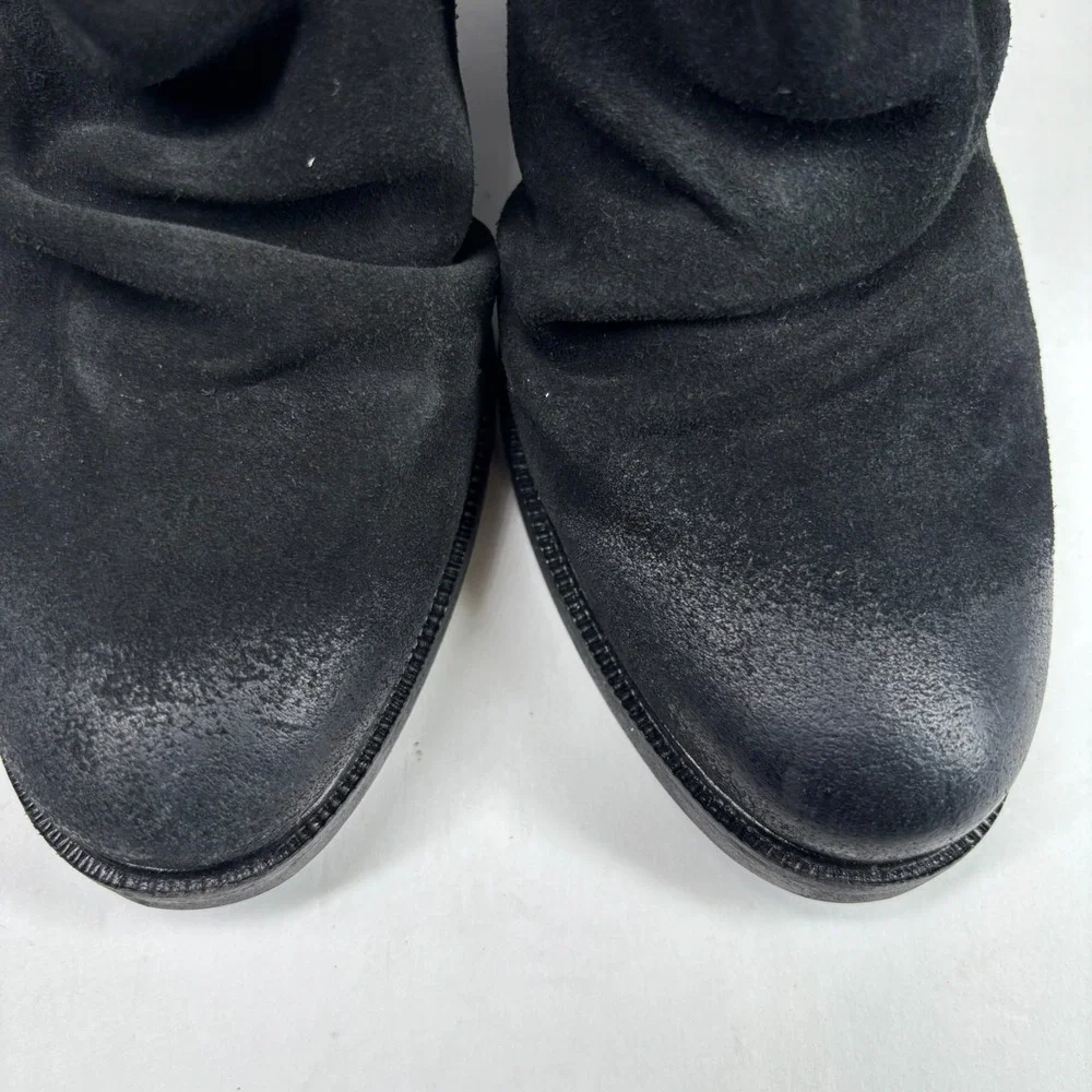Bos. & Co. Barlow Women's US 6-6.5/37 Black Suede Leather Zip Waterproof Booties